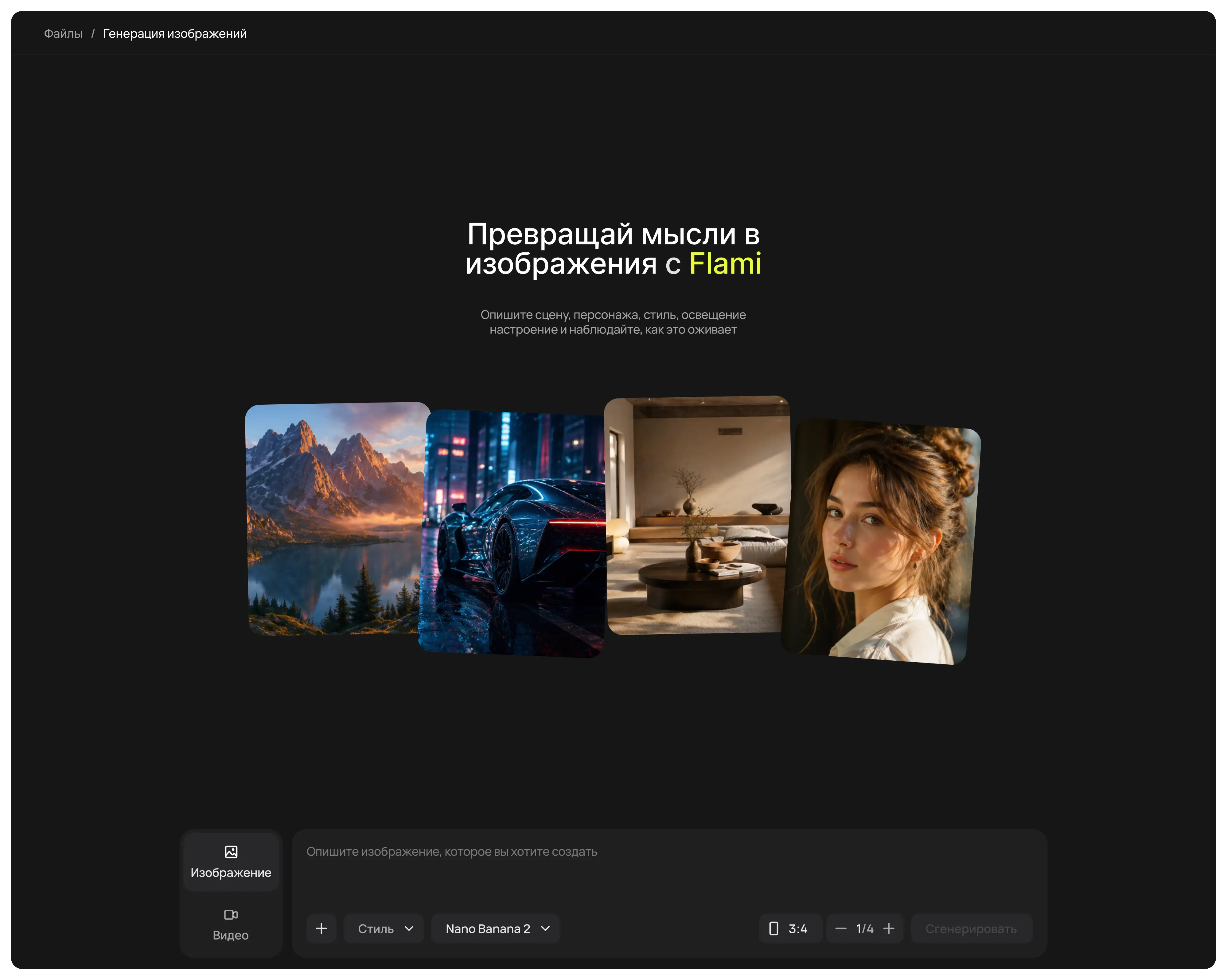Image Generation Pitch — Quick start